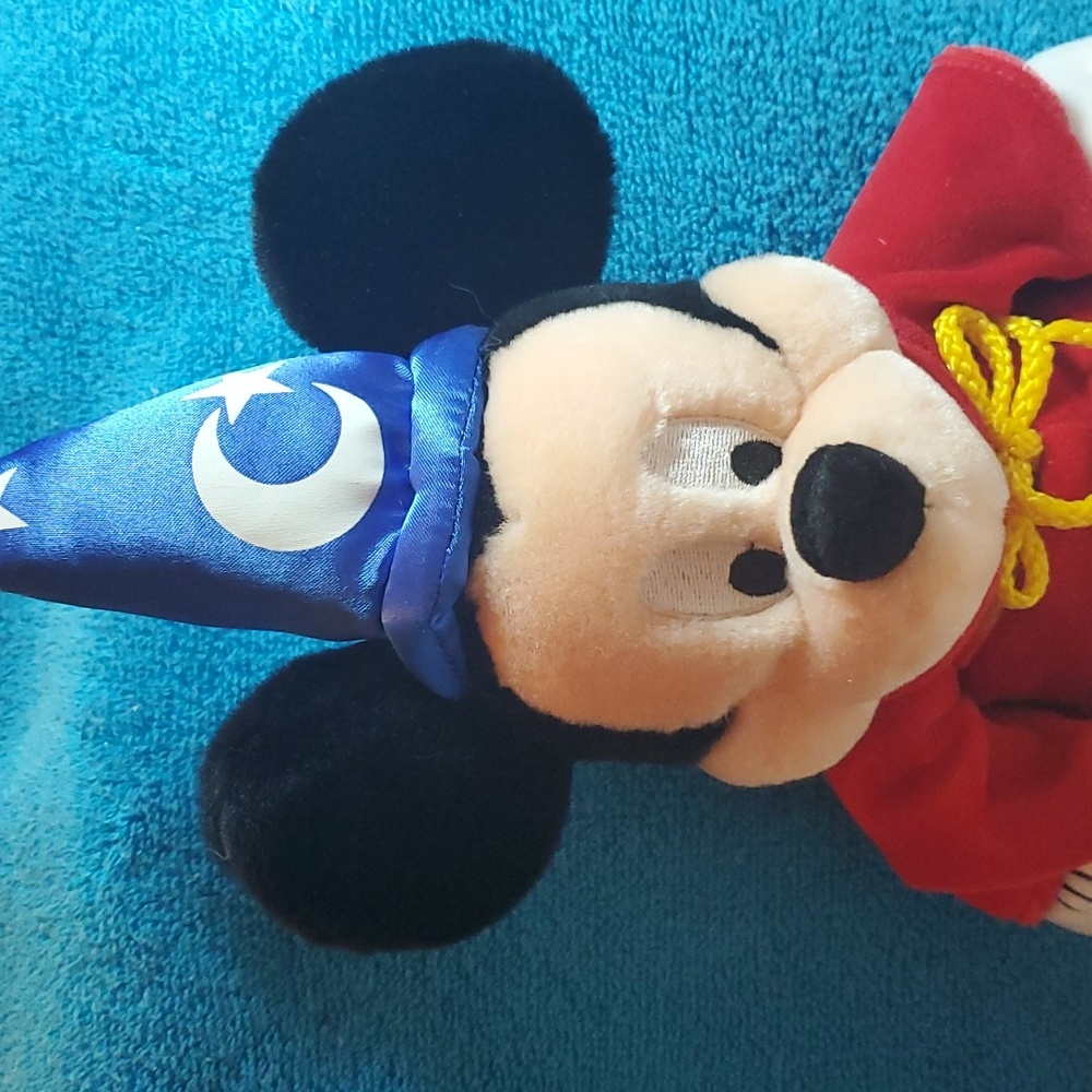Mickey Mouse Plush, Authentic Disneyland Resort Mickey Sorcerer Plush 12" - Picture 3 of 10